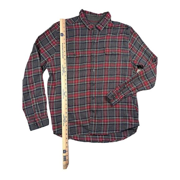 Woolrich Mens Size XXL Ultimate Flannel Long Sleeve Red Grey Plaid Button Up - Picture 5 of 6